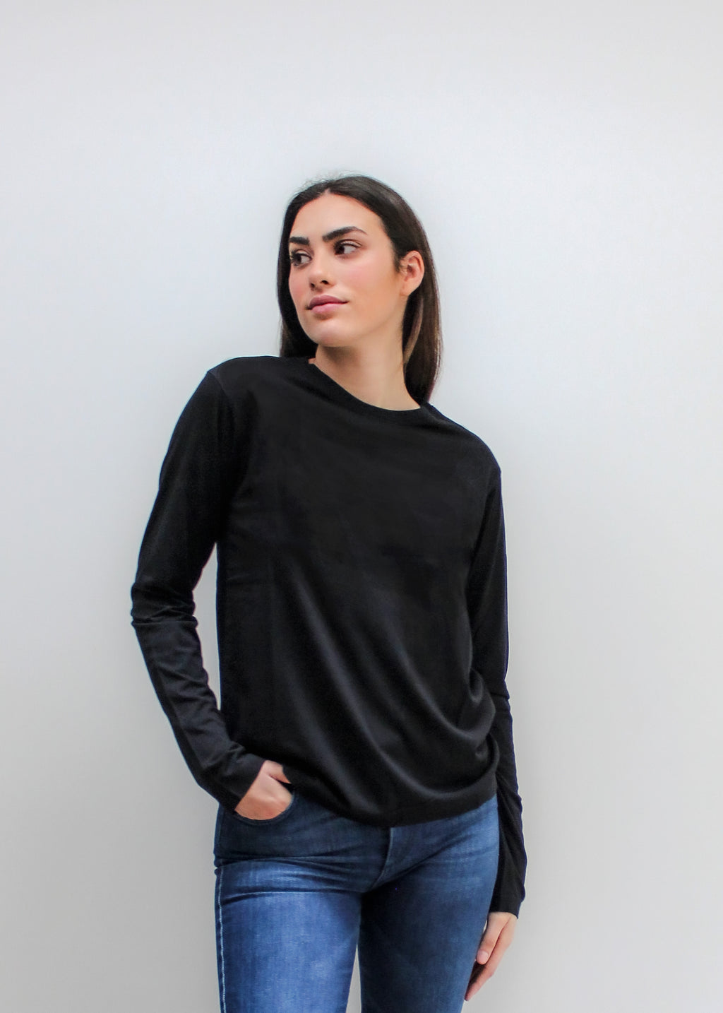 Emilie Pima Cotton Long Sleeve Tee