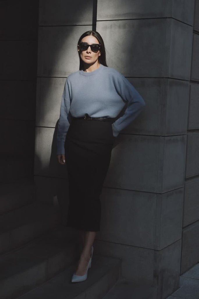 Sharon Boxy Crew Neck Cashmere