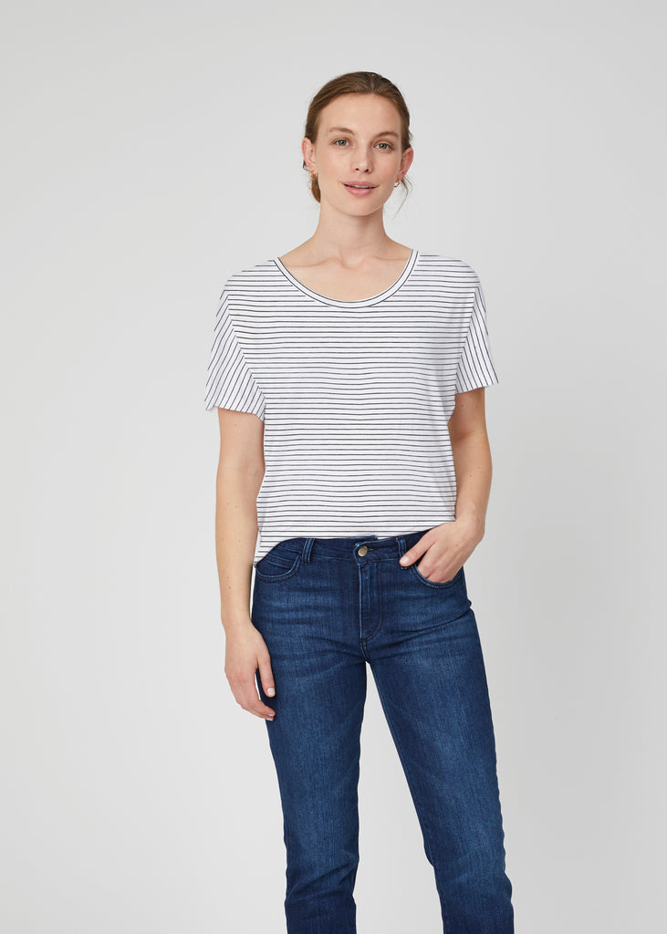 Pima Cotton Scoop Tee