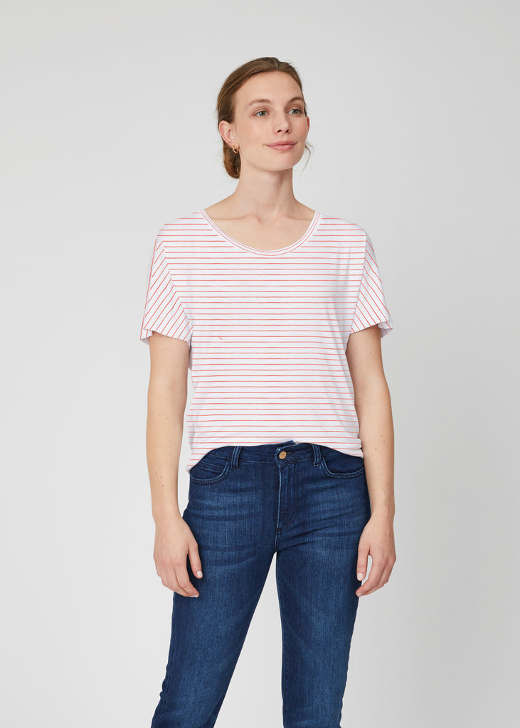 Pima Cotton Scoop Tee