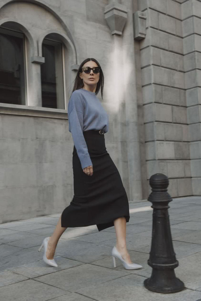 Sharon Boxy Crew Neck Cashmere