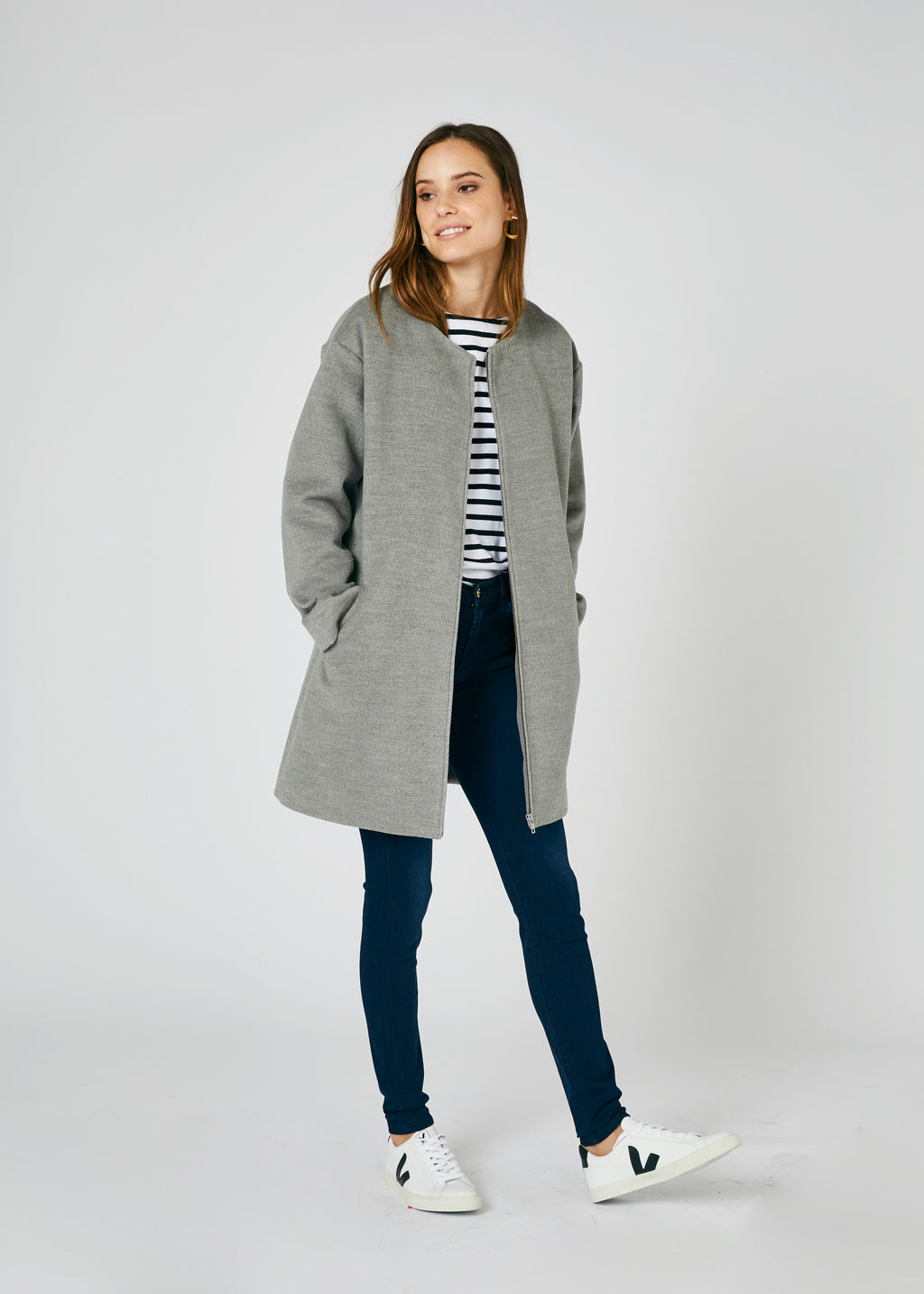 Jude Oversized Crew Neck Coat