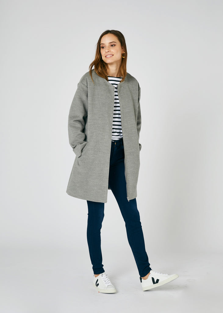 Jude Oversized Crew Neck Coat