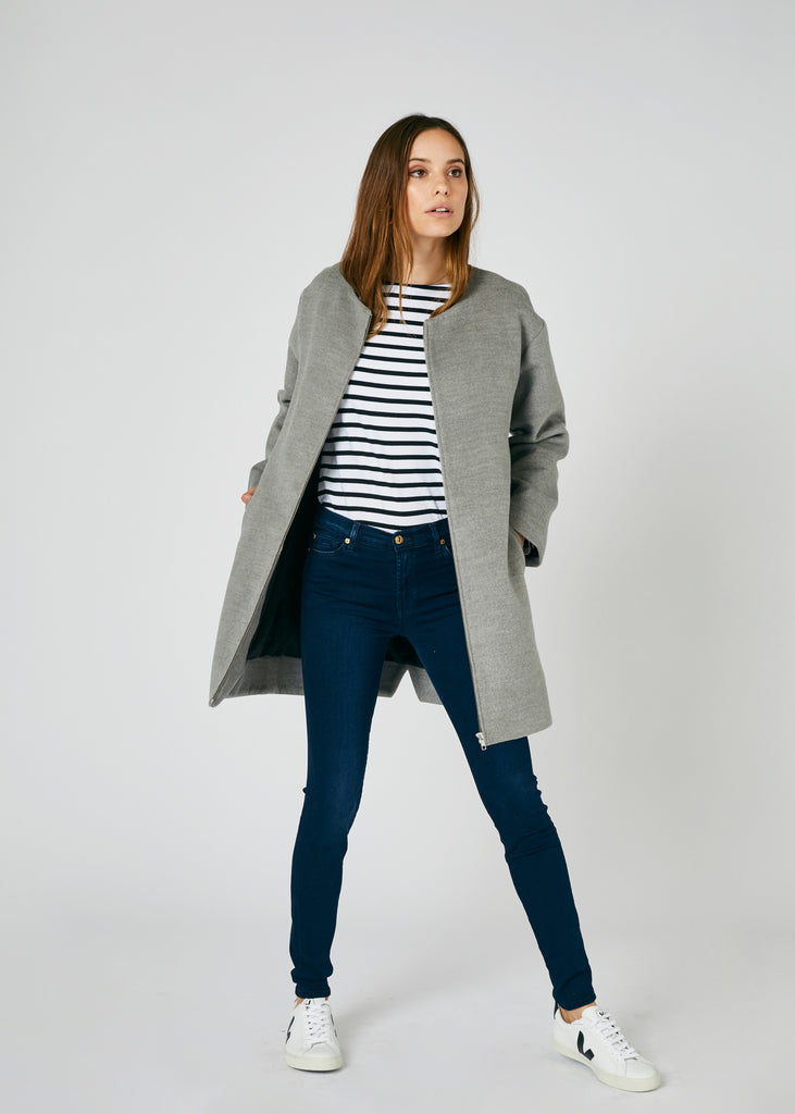 Jude Oversized Crew Neck Coat
