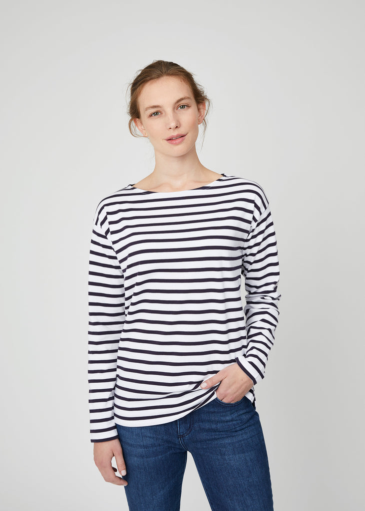 Ivvy Oversized Breton Stripe Tee