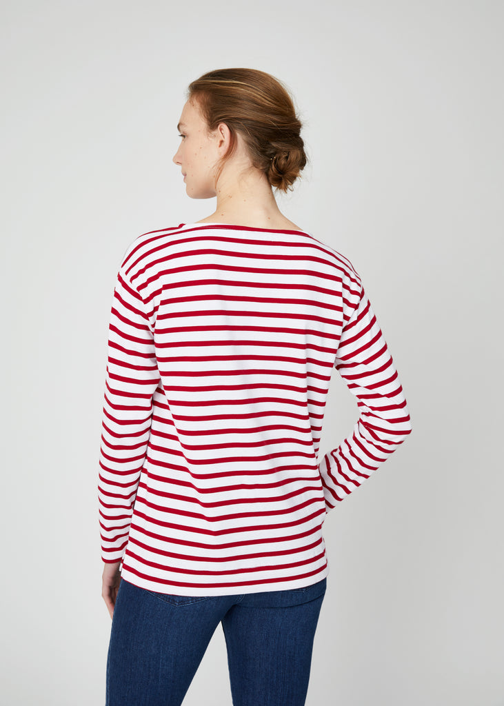 Emma Long Sleeve Breton Stripe Tee