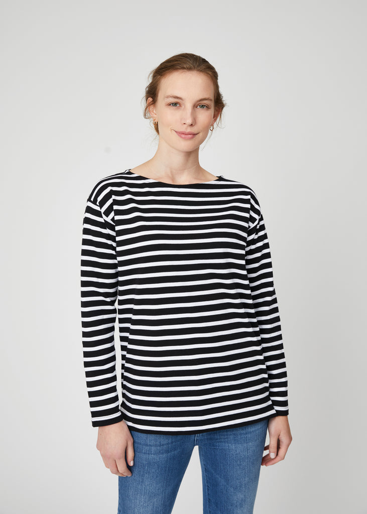 Emma Long Sleeve Breton Stripe Tee