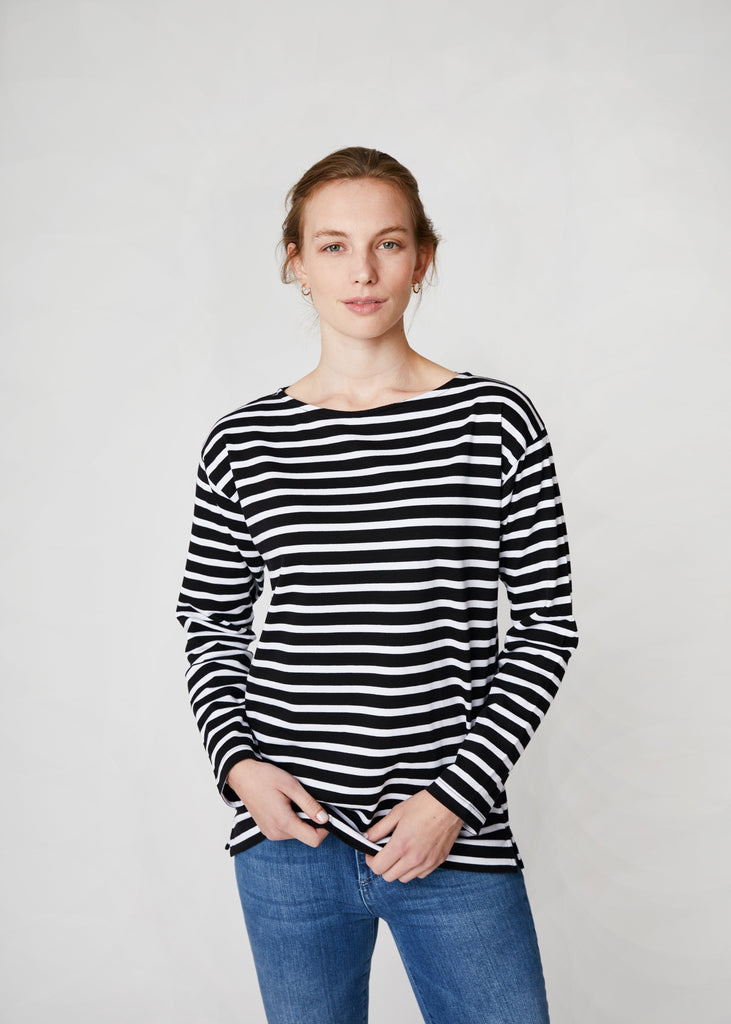 Ivvy Oversized Breton Stripe Tee