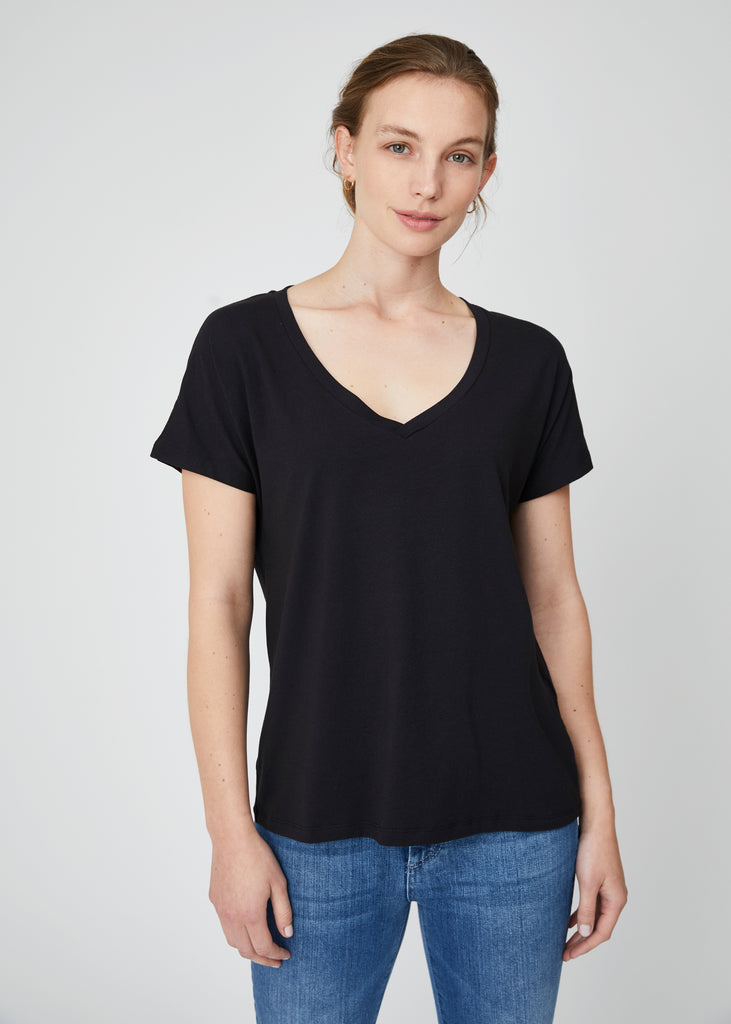 Jill Oversized V Neck Tee