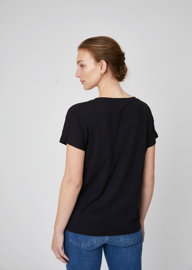 Jill Oversized V Neck Tee