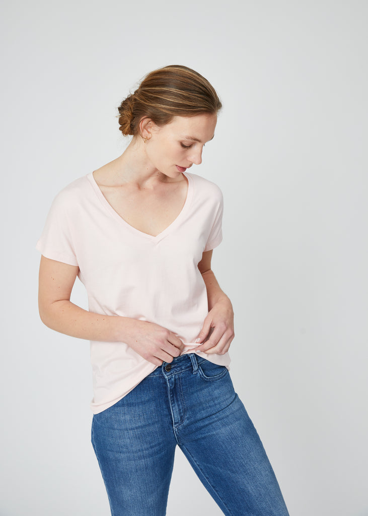 Jill Oversized V Neck Tee