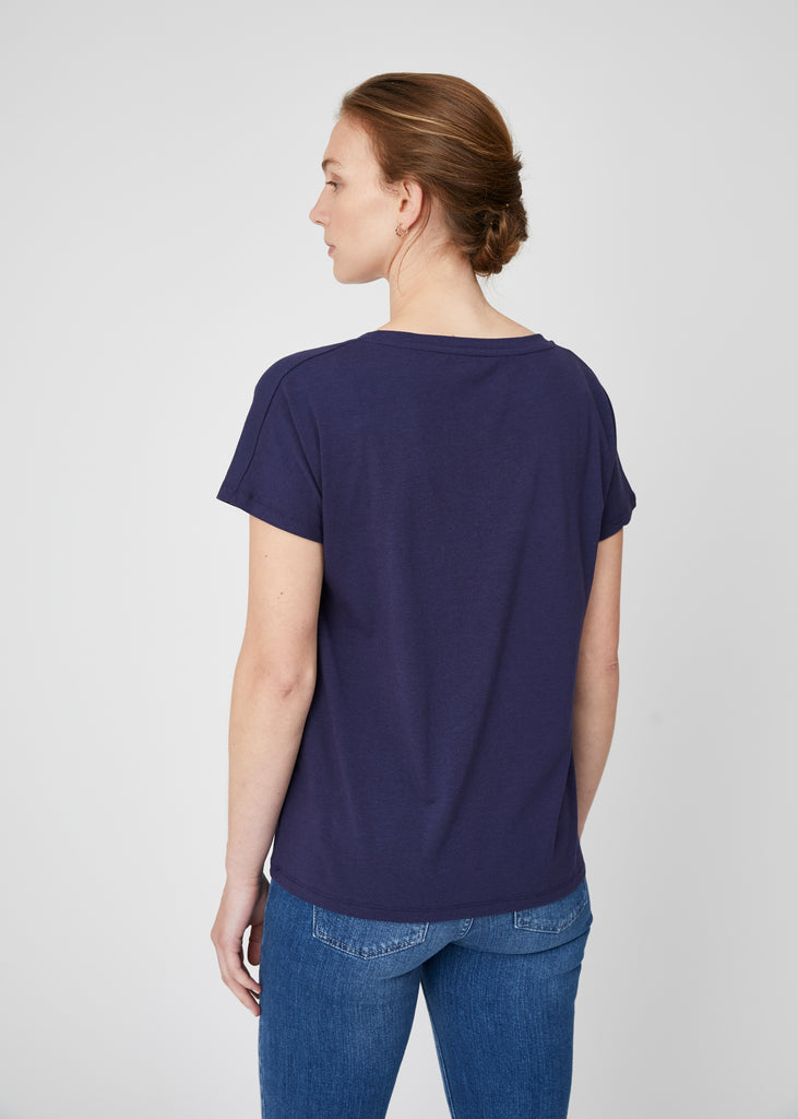 Jill Oversized V Neck Tee