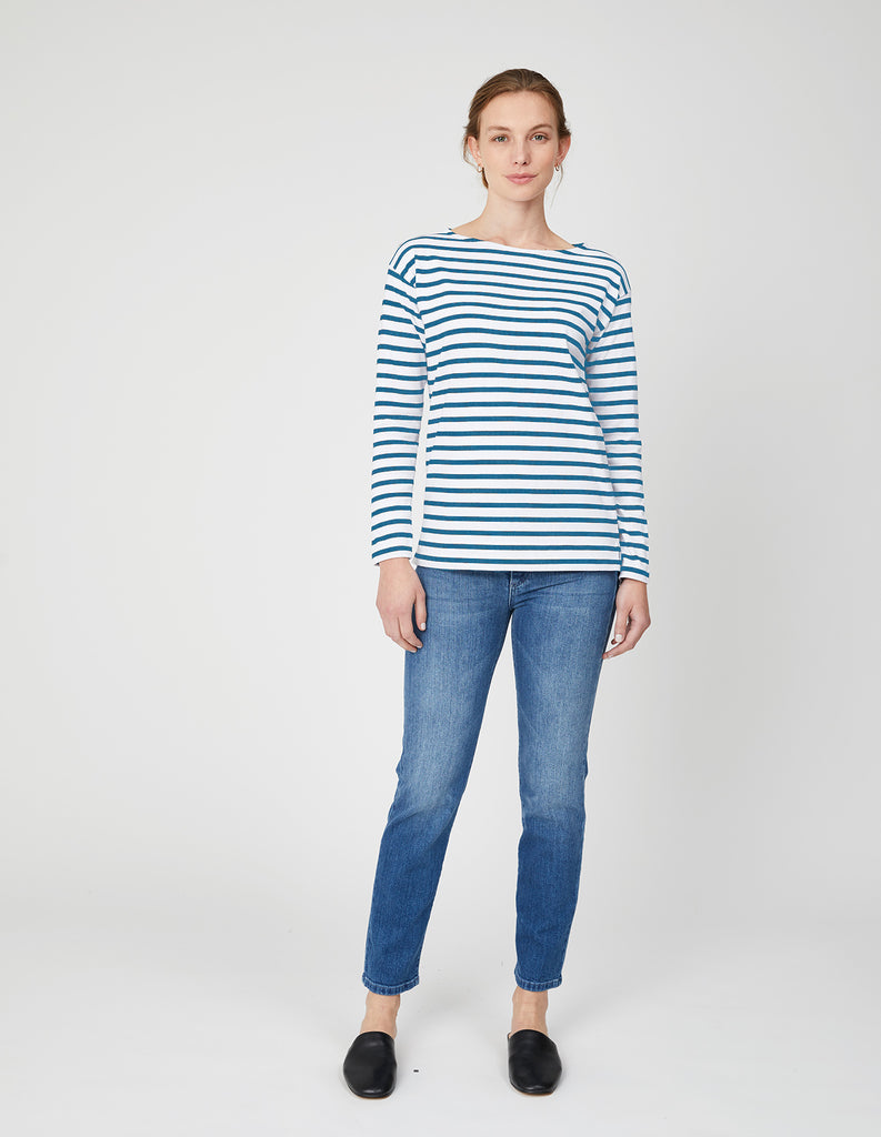Emma Long Sleeve Breton Stripe Tee