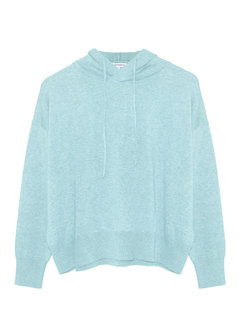 Maeve Organic Cotton Cashmere Hoodie - Blue