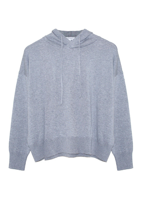 Maeve Organic Cotton Cashmere Hoodie - Grey