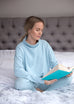Isla Organic Cotton Cashmere Sweater - Blue