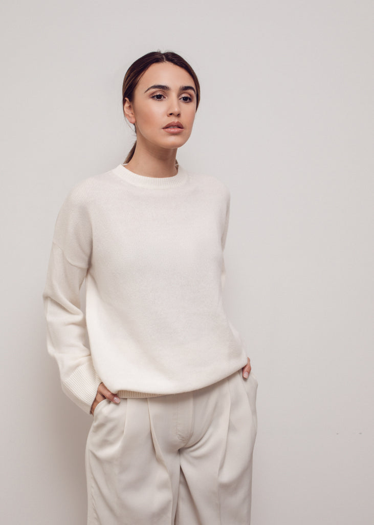 Sharon Boxy Crew Neck Cashmere