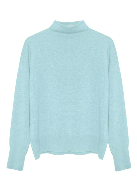 Isla Organic Cotton Cashmere Sweater - Blue