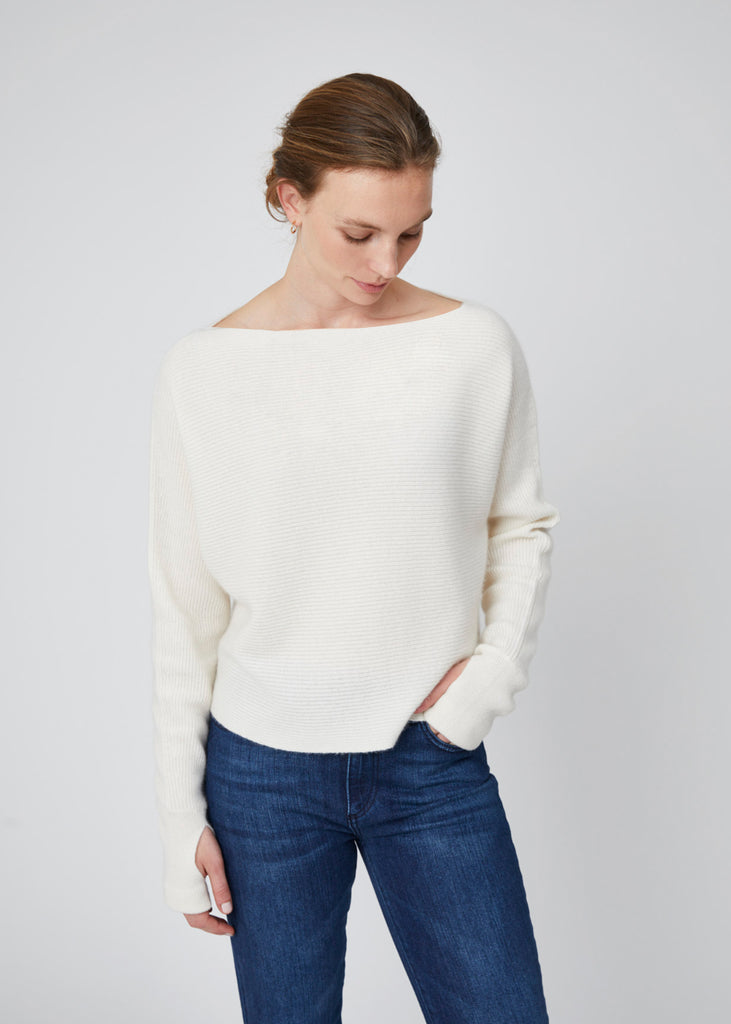 Thumb-Hole Cashmere Sweater | Sustainable | Theo and George – Theo + George